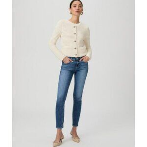 PAIGE Verdugo Crop Skinny Jeans 25 Magnolias Medium Wash Jeans NWT